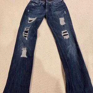 7 for all mankind distressed Roxanne skinny jeans‎